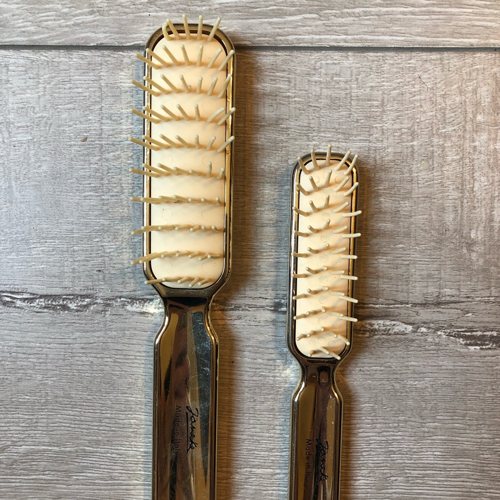 Janeke Gold Hairbrush Set
